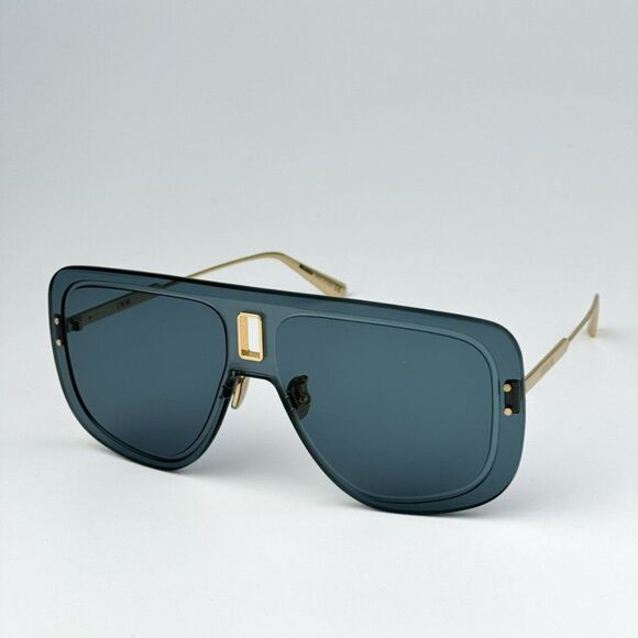NEW Dior ULTRADIOR MU B0B0 Gold Blue Unisex Mask Sunglasses - Picture 10 of 16